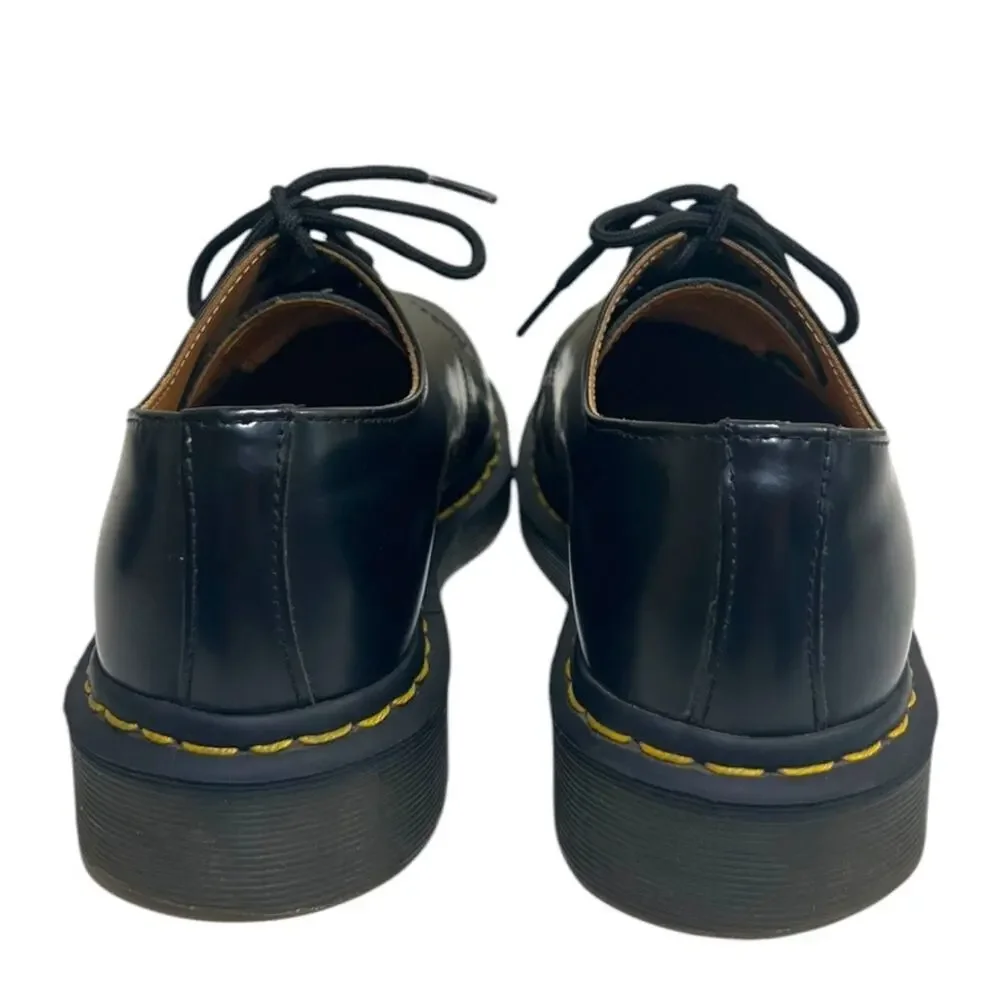Dr. Martens, 1461 Smooth Leather Oxford Shoes 3-Eye, Black Size 8 Ladies, 39 EU